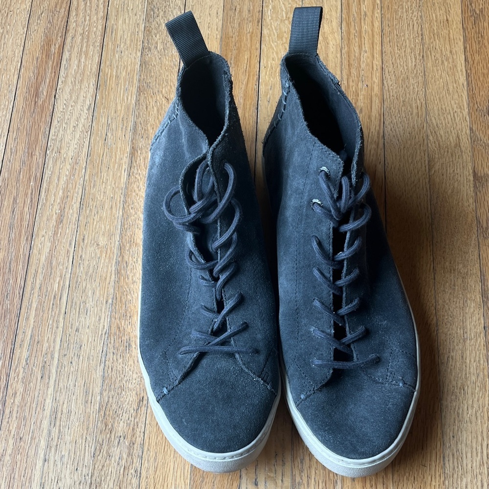 Toms Men's Charcoal Lenox Mid High-Top Suede Sneakers